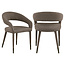 Richmond Interiors  Eetkamerstoel Gia bruin chunky