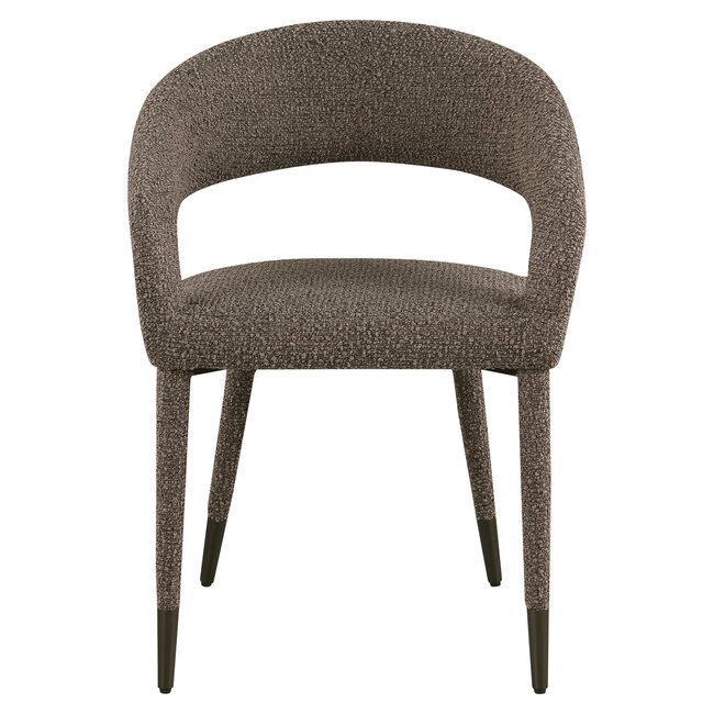 Richmond Interiors  Eetkamerstoel Gia bruin chunky