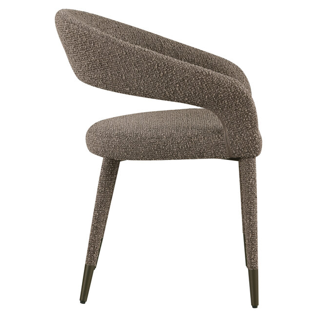Richmond Interiors  Eetkamerstoel Gia bruin chunky