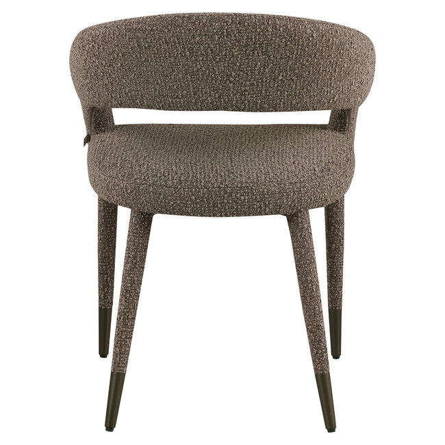 Richmond Interiors  Eetkamerstoel Gia bruin chunky