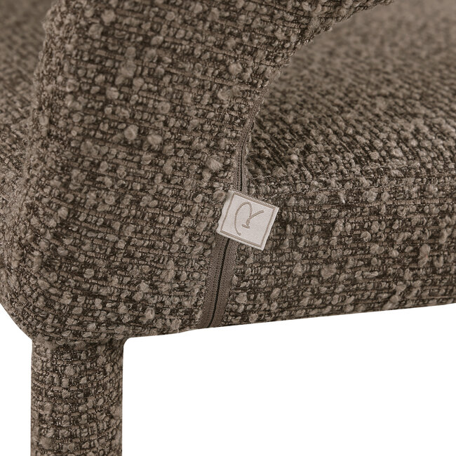 Richmond Interiors  Eetkamerstoel Gia bruin chunky