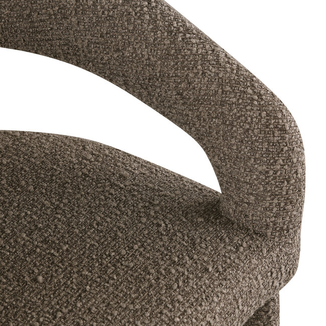 Richmond Interiors  Eetkamerstoel Gia bruin chunky