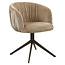 Richmond Interiors  Eetkamerstoel Cassi zand soft draaistoel