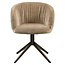Richmond Interiors  Eetkamerstoel Cassi zand soft draaistoel