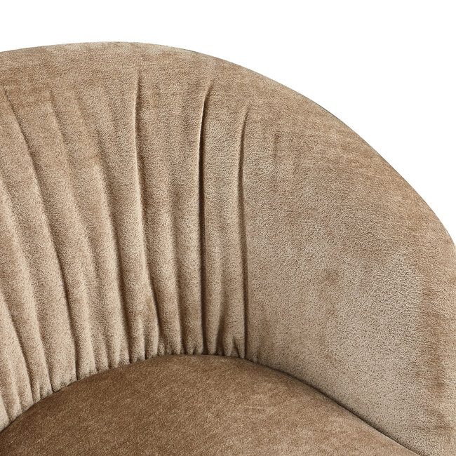 Richmond Interiors  Eetkamerstoel Cassi zand soft draaistoel