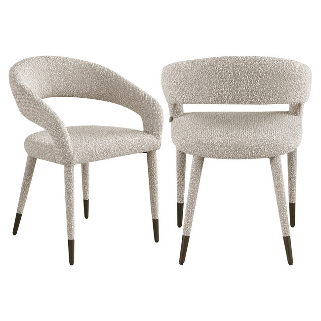 Richmond Interiors  Eetkamerstoel Gia naturel chunky