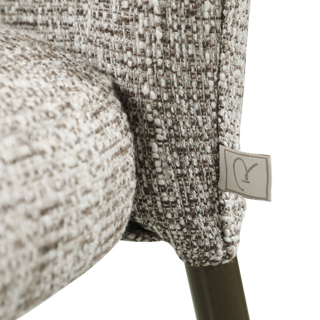 Richmond Interiors  Eetkamerstoel Stacker earth tweed – Set of 2