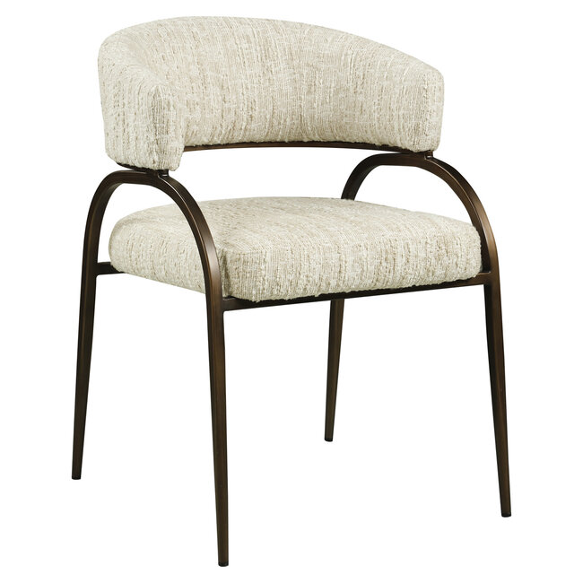 Richmond Interiors  Eetkamerstoel Charda beige angora