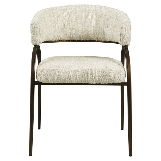 Richmond Interiors  Eetkamerstoel Charda beige angora