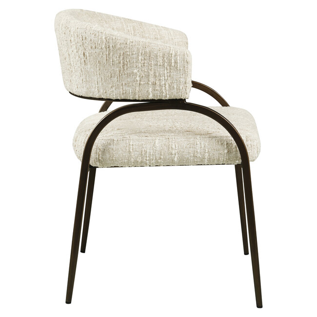Richmond Interiors  Eetkamerstoel Charda beige angora