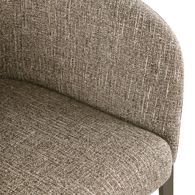 Richmond Interiors  Eetkamerstoel Kenzi bruin tweed