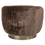 Richmond Interiors  Lounge stoel Colmar chocolade fluffy draaistoel
