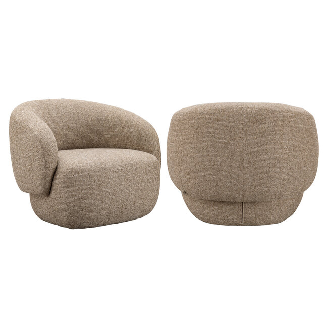 Richmond Interiors  Lounge stoel Milano zand tweed
