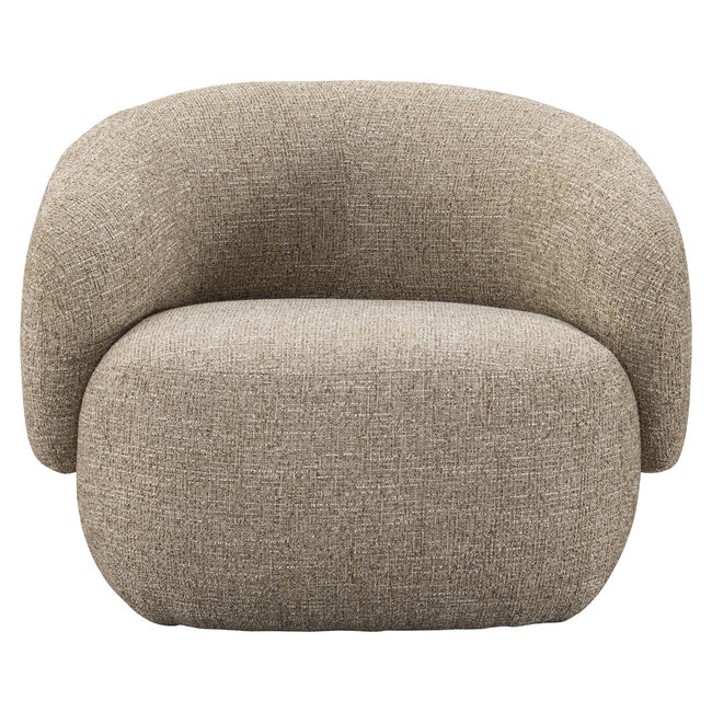 Richmond Interiors  Lounge stoel Milano zand tweed