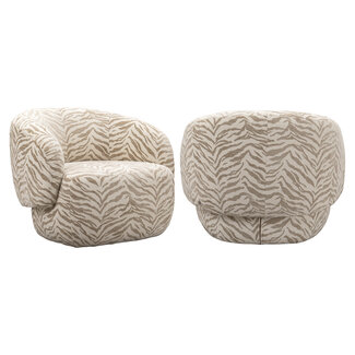 Richmond Interiors  Lounge stoel Milano beige tiger