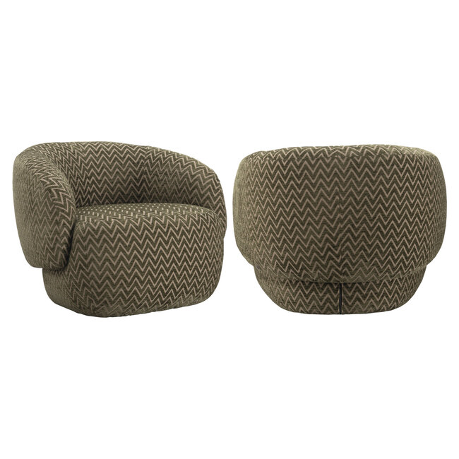 Richmond Interiors  Lounge stoel Milano mos chevron