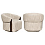 Richmond Interiors  Lounge stoel Marina naturel softweave draaistoel