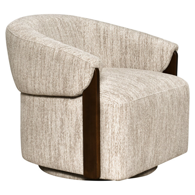 Richmond Interiors  Lounge stoel Marina naturel softweave draaistoel