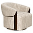 Richmond Interiors  Lounge stoel Marina naturel softweave draaistoel