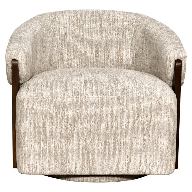 Richmond Interiors  Lounge stoel Marina naturel softweave draaistoel