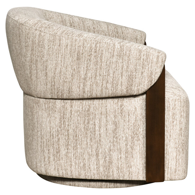 Richmond Interiors  Lounge stoel Marina naturel softweave draaistoel