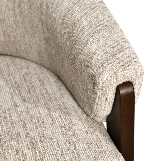 Richmond Interiors  Lounge stoel Marina naturel softweave draaistoel