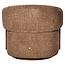 Richmond Interiors  Lounge stoel Marina bruin blockweave draaistoel