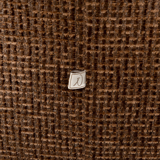 Richmond Interiors  Lounge stoel Marina bruin blockweave draaistoel