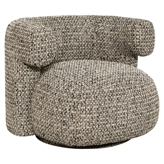 Richmond Interiors  Lounge stoel Talley cobblestone draaistoel