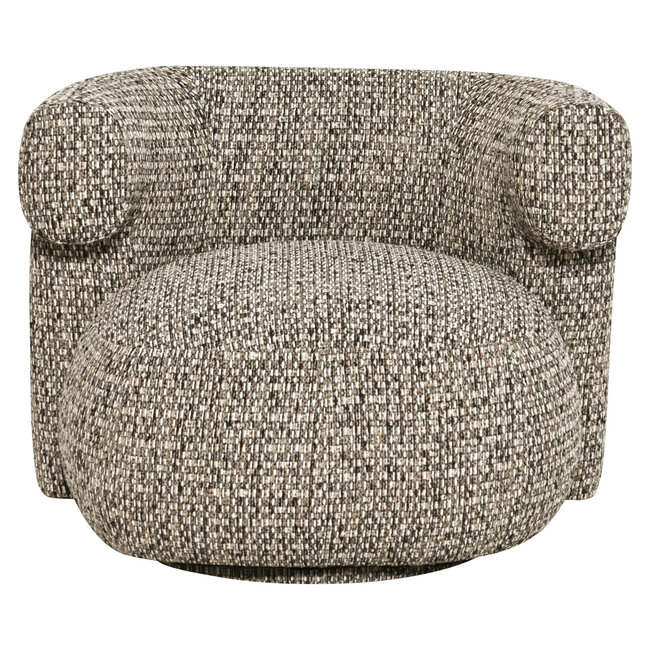 Richmond Interiors  Lounge stoel Talley cobblestone draaistoel