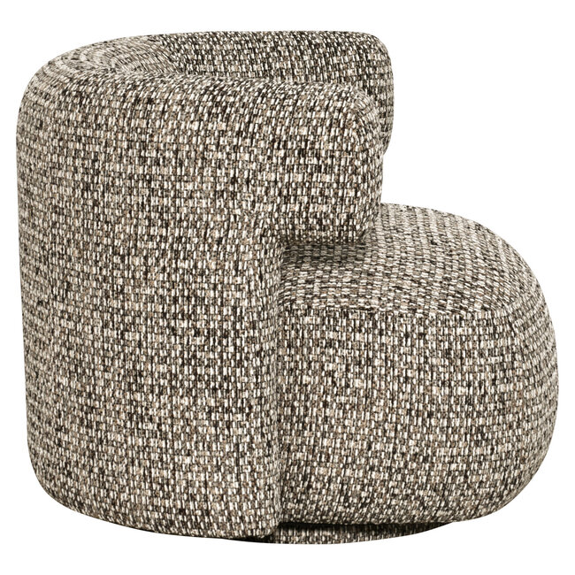 Richmond Interiors  Lounge stoel Talley cobblestone draaistoel