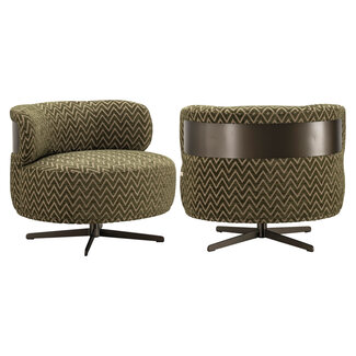 Richmond Interiors  Lounge stoel Lauren mos chevron