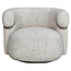 Richmond Interiors  Lounge stoel Talley creme tweed draaistoel
