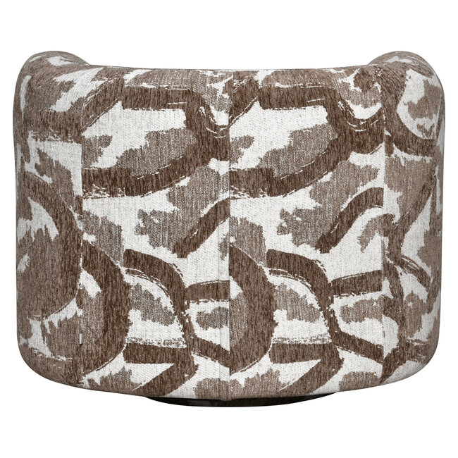 Richmond Interiors  Lounge stoel Talley bruin nature draaistoel
