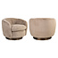 Richmond Interiors  Lounge stoel Colmar khaki fluffy draaistoel
