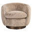 Richmond Interiors  Lounge stoel Colmar khaki fluffy draaistoel