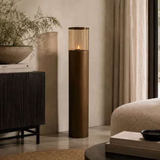 Light en Living Windlicht Ø25,5x127 cm YON mat bruin-brons