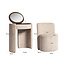 Richmond Interiors  Bureau Roxenne beige leopard dressing table