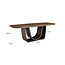 Richmond Interiors  Eettafel Windsor walnut 230 brass onderstel