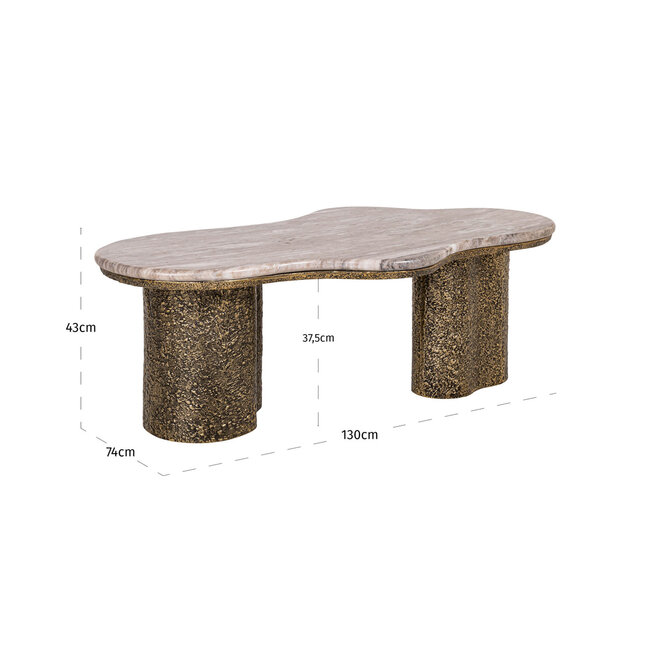 Richmond Interiors  Salontafel Abandos antiek bras