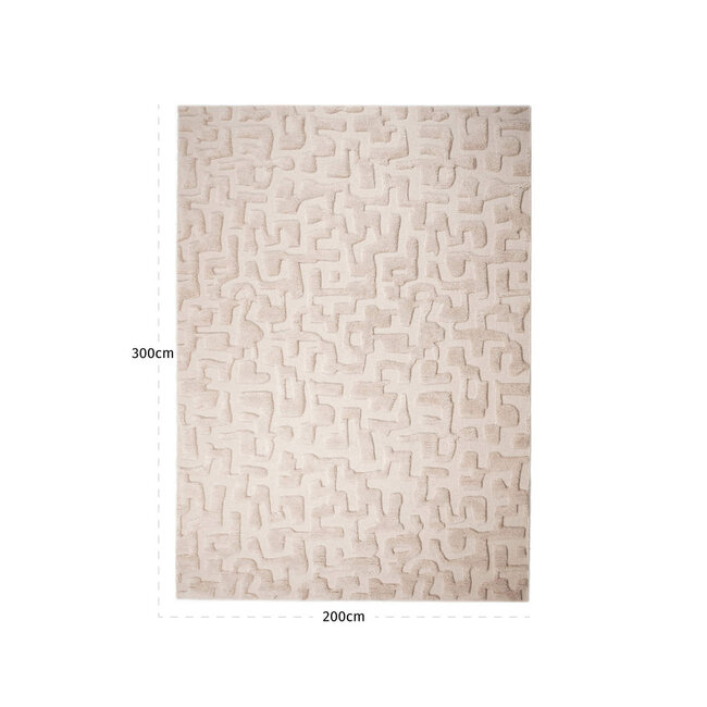 Richmond Interiors  Vloerkleed La Gomera beige 200x300