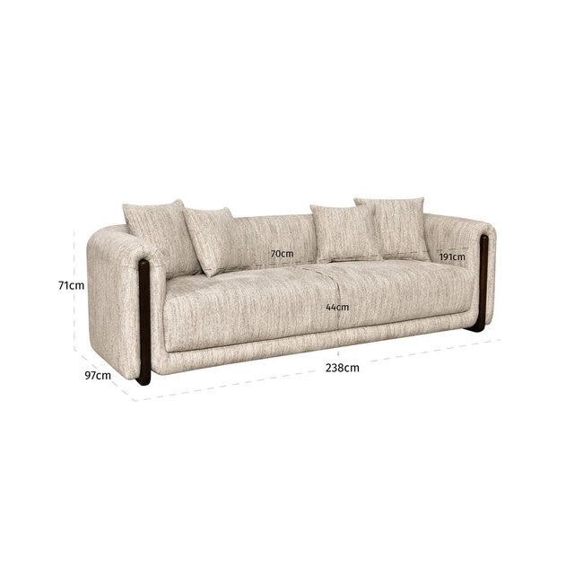 Richmond Interiors  Bank Winslov naturel softweave