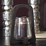 Light en Living Windlicht Ø18x26,5 cm ANOSY glas helder+hout mat d bruin