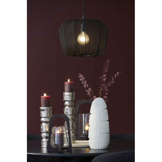 Light en Living Hanglamp PLUMERIA zwart Ø40x30 cm - Sfeervolle Designverlichting