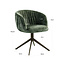 Richmond Interiors  Eetkamerstoel Cassi sage chenille draaistoel