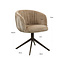 Richmond Interiors  Eetkamerstoel Cassi zand soft draaistoel