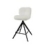 WoonStijl Barstoel Comfort draaibaar Boucle Wit