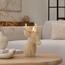 Countryfield LED Kaars Hert Lyon L beige - 10,5 (l) x12,7 (b) x  19,5 (h) cm