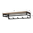 WoonStijl Kapstok Custom roede en hoedenplank 5 haken acacia bruin