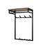 WoonStijl Kapstok Custom hoog roede en hoedenplank 2x4 haken acacia bruin